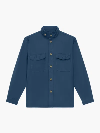 Shop Frescobol Carioca Nuno Linen Jacket In Navy