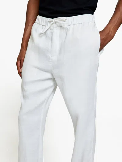 Frescobol Carioca Row Oscar Linen Trousers In White