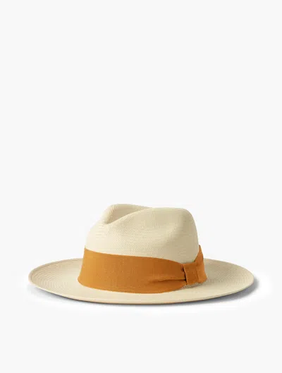 Frescobol Carioca Rafael Panama Hat In Apricot