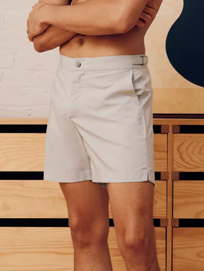 Frescobol Carioca Rio Tailored Swim Shorts In Light Grey