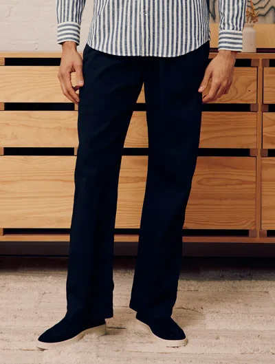 Frescobol Carioca Rocha Seersucker Trousers In Black