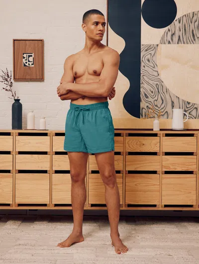 Frescobol Carioca Salvador Swim Shorts In Teal