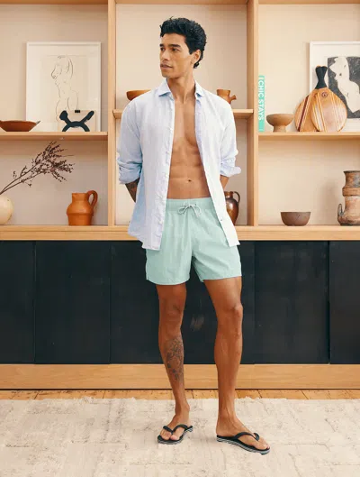 Frescobol Carioca Salvador Swim Shorts In Mineral