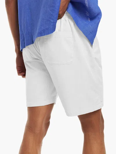 Shop Frescobol Carioca Sergio Cotton Shorts In White