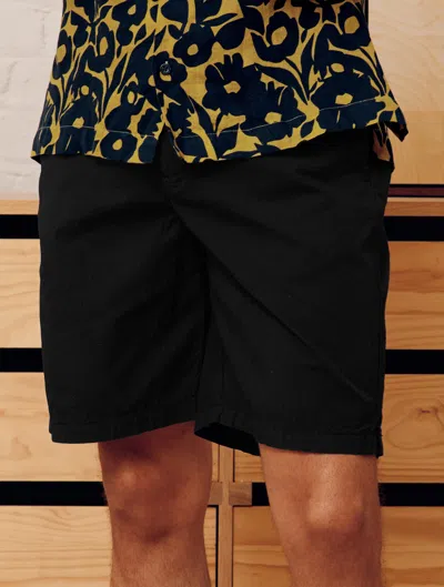 Frescobol Carioca Sergio Seersucker Shorts In Black