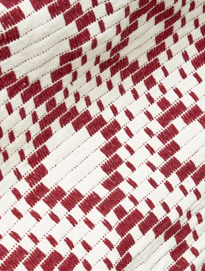 Frescobol Carioca Simao Jacquard Hammock In Wine