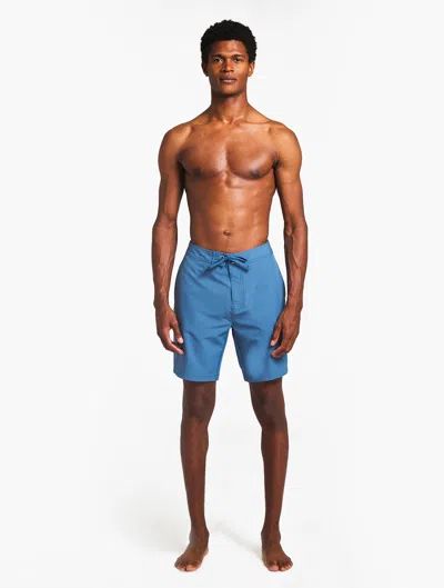Frescobol Carioca Surfer Swim Shorts X Parley For The Oceans In Denim Blue