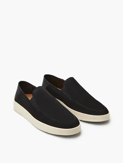 Frescobol Carioca Telo Suede Loafers In Black