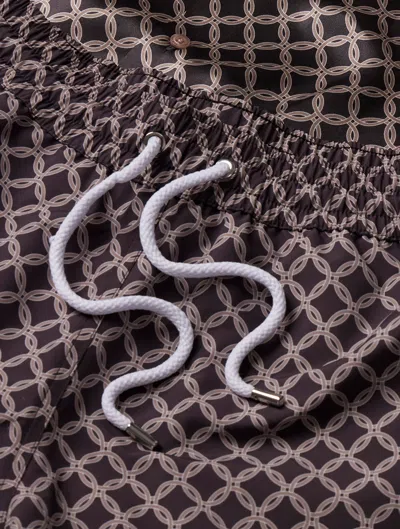 Frescobol Carioca Treliça Sport Swim Shorts In Brown & Truffle