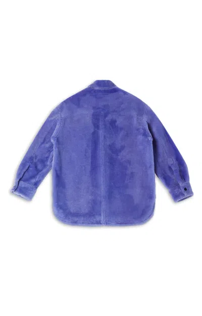 Marni Buttoned Long-sleeved Reversible Jacket In Roc68 Prune Violet