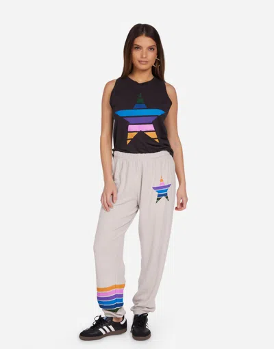 Lauren Moshi Peyton Color Stripe Star In Onyx