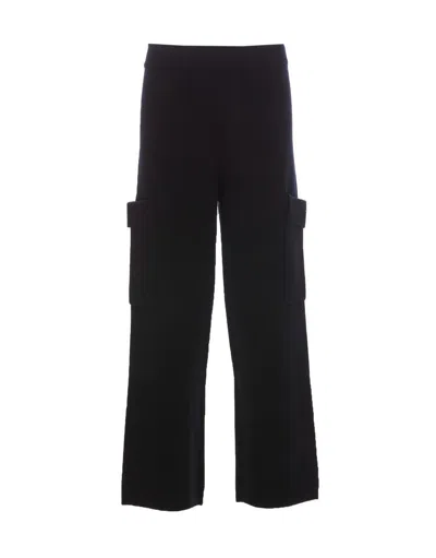 Shop Allude Trousers In Black