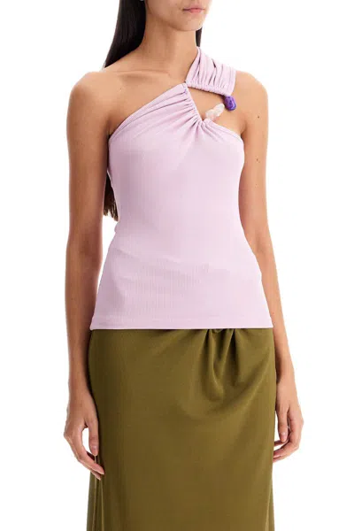 Christopher Esber One-shoulder Top With In Pink