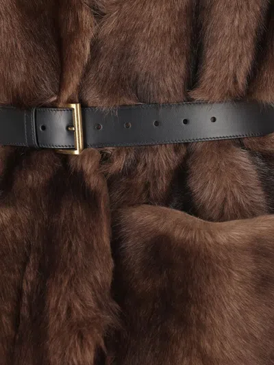 Prada Jackets In Mahogany