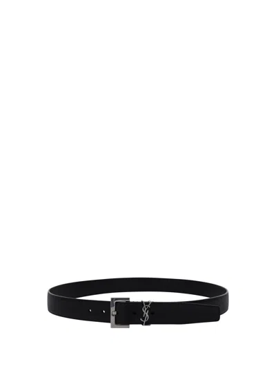 Shop Saint Laurent Belts E Braces In Black