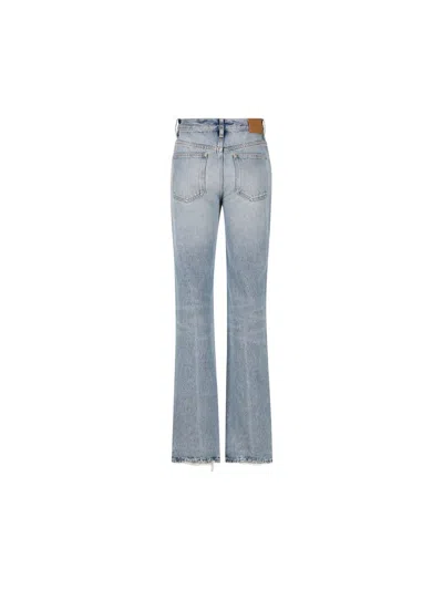 Shop Saint Laurent Jeans In Sicily Blue