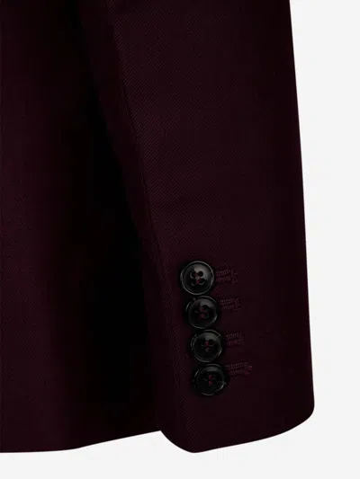Victoria Beckham Fluid Wool Blend Single Breasted Jacket In Straight Lean Silhouette