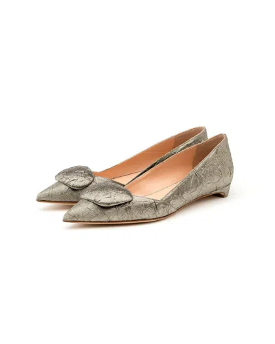 Rupert Sanderson Aga Heel In Silver