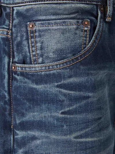 Acne Studios 2021m Broadway Denim Jeans In Worn Effect