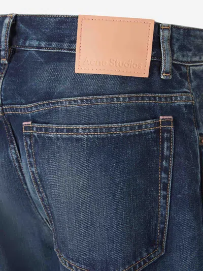 Acne Studios 2021m Broadway Denim Jeans In Worn Effect