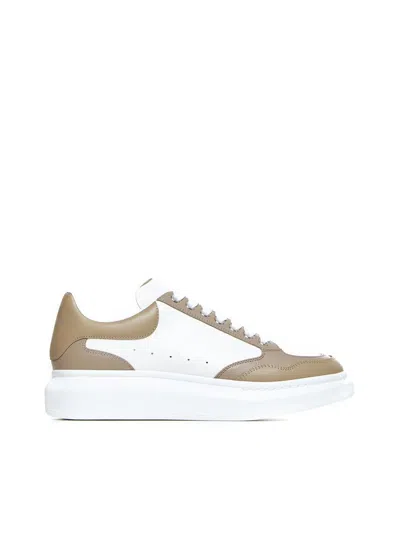 Shop Alexander Mcqueen Sneakers In Stone/havana/white