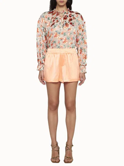 Shop Alice And Olivia Alice + Olivia Shirts In Falling For You Off White