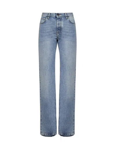 Shop Balenciaga Jeans In Iced Blue