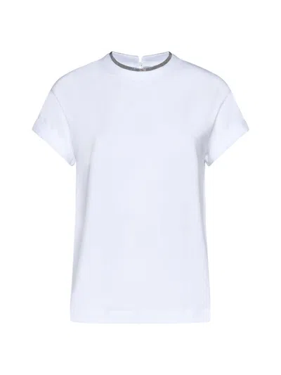 Shop Brunello Cucinelli T-shirts And Polos In White