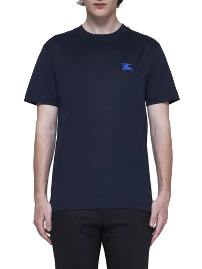 Shop Burberry T-shirts And Polos In Blue