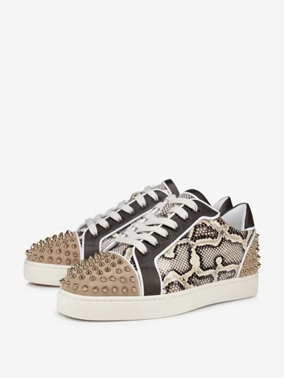 Shop Christian Louboutin Seavaste 2 Sneakers In Spikes On Toe And Heel