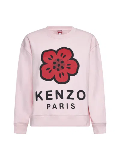 Shop Kenzo Sweaters In Faded Pink