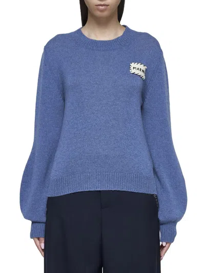 Shop Marni Sweaters In Opal