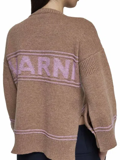 Shop Marni Sweaters In Earth Of Siena