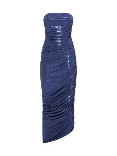 Shop Norma Kamali Dresses In Military Blue