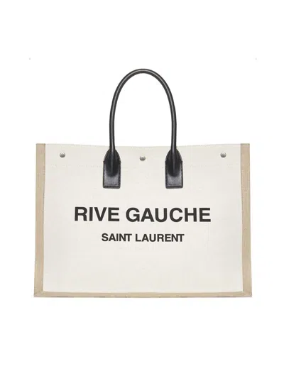 Shop Saint Laurent Bags In Greggio/ne/naturale/