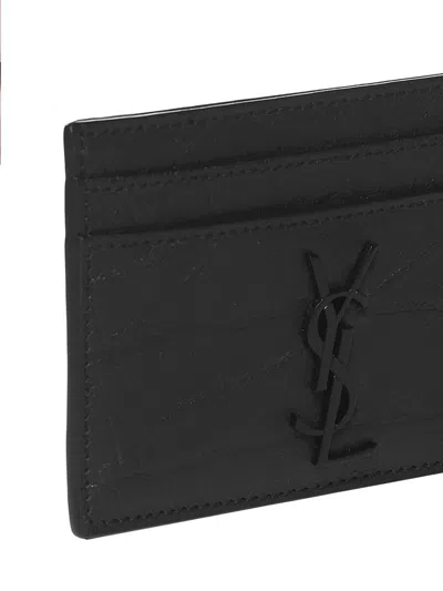 Shop Saint Laurent Wallets In Black