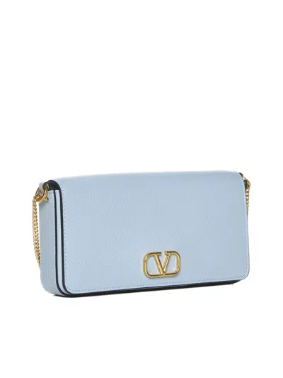 Shop Valentino Garavani Bags In Blu Porcellana