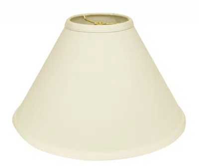 Homezia 15" Ivory Deep Cone Slanted No Slub Lampshade
