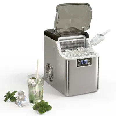 Quikfurn Countertop Home Electric Ice Machine With Scoop - Water Bottle Not Included