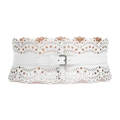 Shop Alaïa Belt In White