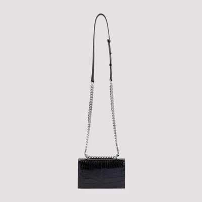 Shop Alexander Mcqueen Shoulder Bags In Black