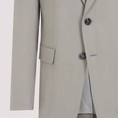 Ami Alexandre Mattiussi Light Taupe Virgin Wool Two Buttons Jacket In Gray
