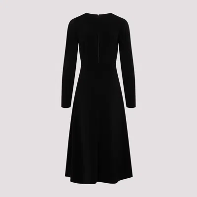 Balenciaga Black High-neck Sleeveless Dress With Polyester And Elastane Blend Fabric In Black