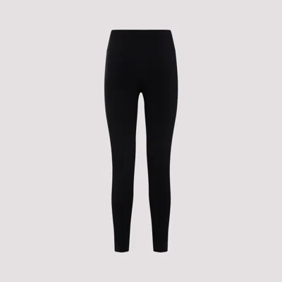 Balenciaga Black Activewear Leggings In Matt Nylon Blend In Black