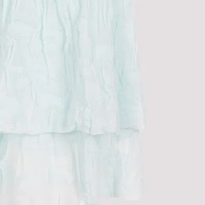 Bottega Veneta Cotton Midi Skirt For Women – Ss24 Collection In Blue