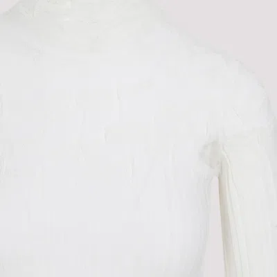 Bottega Veneta White Cotton Top In White