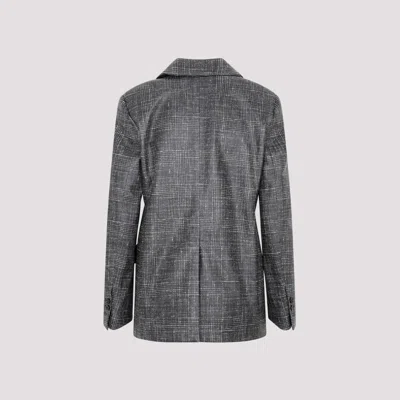 Bottega Veneta Printed Leather Jacket 38 In Black