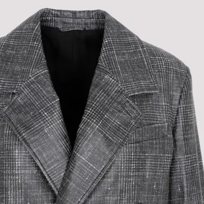 Bottega Veneta Printed Leather Jacket 38 In Black