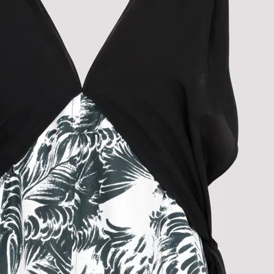 Bottega Veneta Printed Sleeveless Maxi Dress In Black