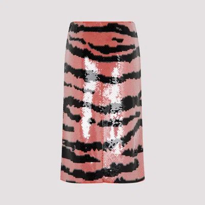 Bottega Veneta Multicolor Embellished Viscose Skirt In Multicolour